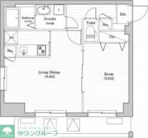アーバハイツ六町2号館の物件間取画像